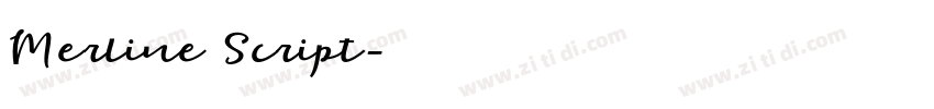 Merline Script字体转换